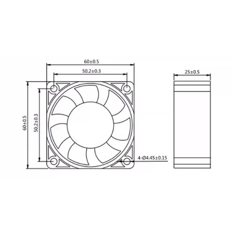 New Built-in Cooling Fan for SUNON Model EB60251B2-D00A-A9 High Performance Silent Operation Durable Design for Electronics