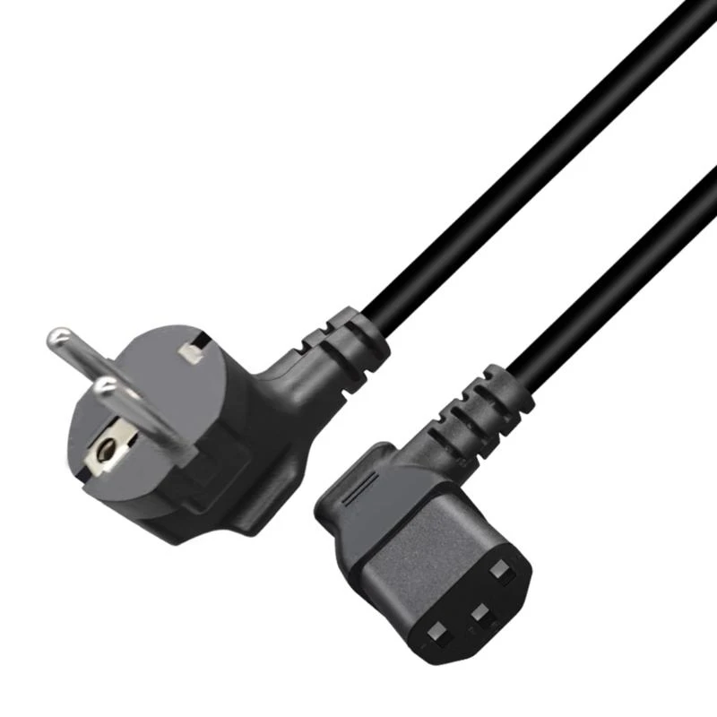 

97QB German Standard 4.8mm to C13 Power Extension Cable, Connector, PVC 1M/3.28FT for Electronics