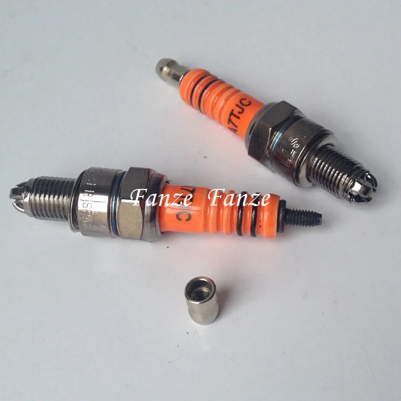 Motorcycle Spark Plug A7TJC Modification GY6 50cc 70cc 90cc 110cc 125cc ATV Dirtbike 50 125 150cc Moped Scooter Three-Electrode