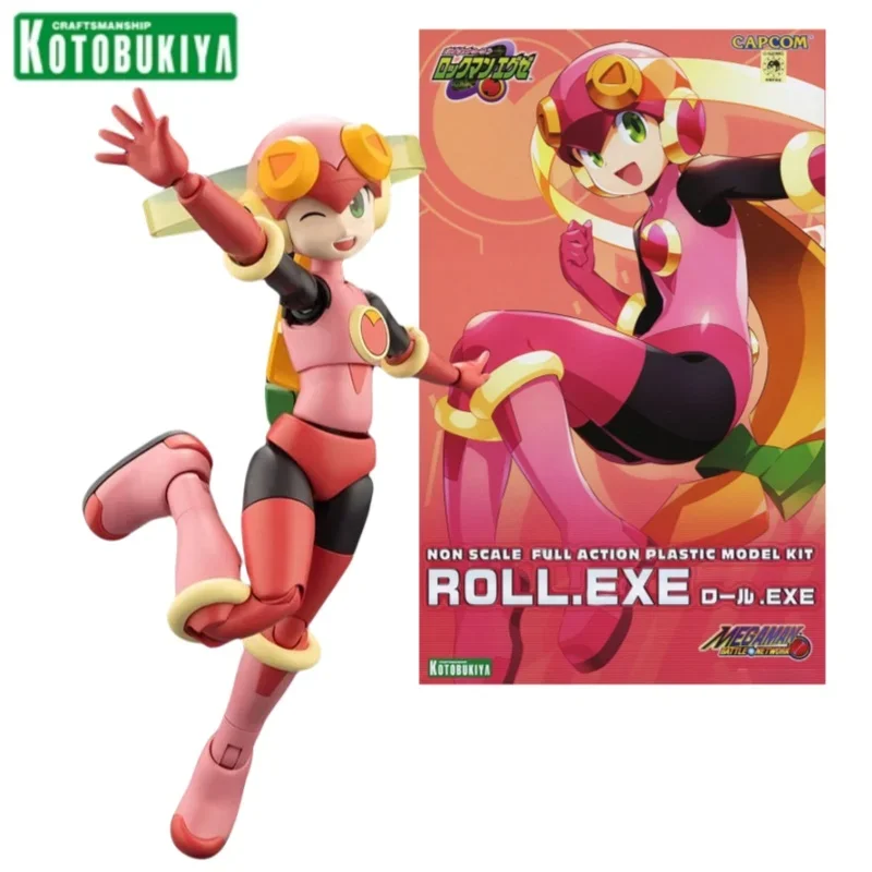 Authentic spot 100% Kotobukiya original assembly model kit Megaman KP687 Roll.EXE anime action figure collection gift boy 134 mm