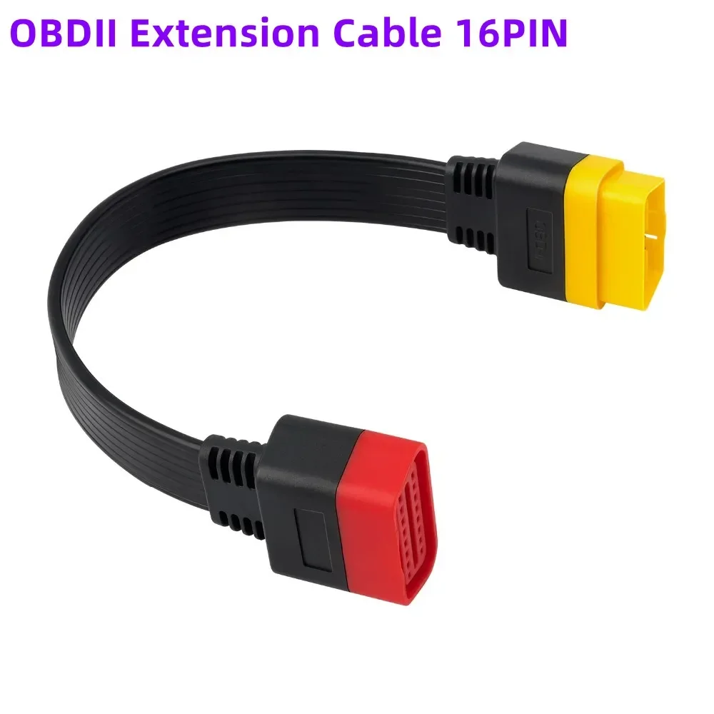 

16-контактный удлинительный кабель OBDII «папа-мама» с двойным разъемом, диагностический сканер для запуска X431 Thinkdiag Easydiag ELM327 Golo