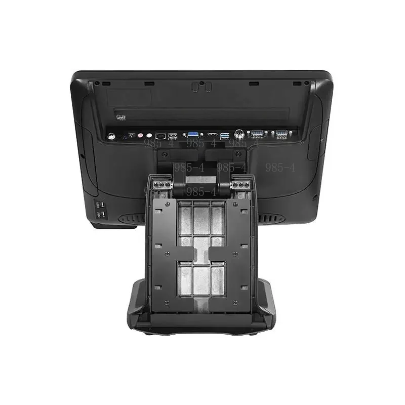 Aluminum Alloy Dual-Screen POS Machine, 15-inch Capacitive Touch Cash Register for Hotel & Restaurant
