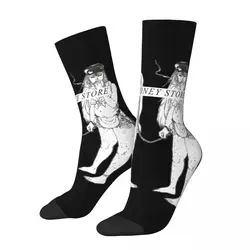 Retro Death Grips The Money Store Cover Basketball Socks Polyester Long Socks for Women Men