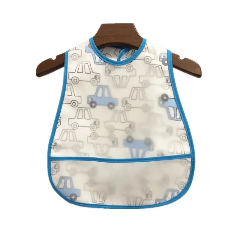 1pcs Quality Bib Adjustable Baby Bibs Plastic Waterproof Lunch Feeding Bibs Baby Cartoon Feeding Cloth Children Baby Apron