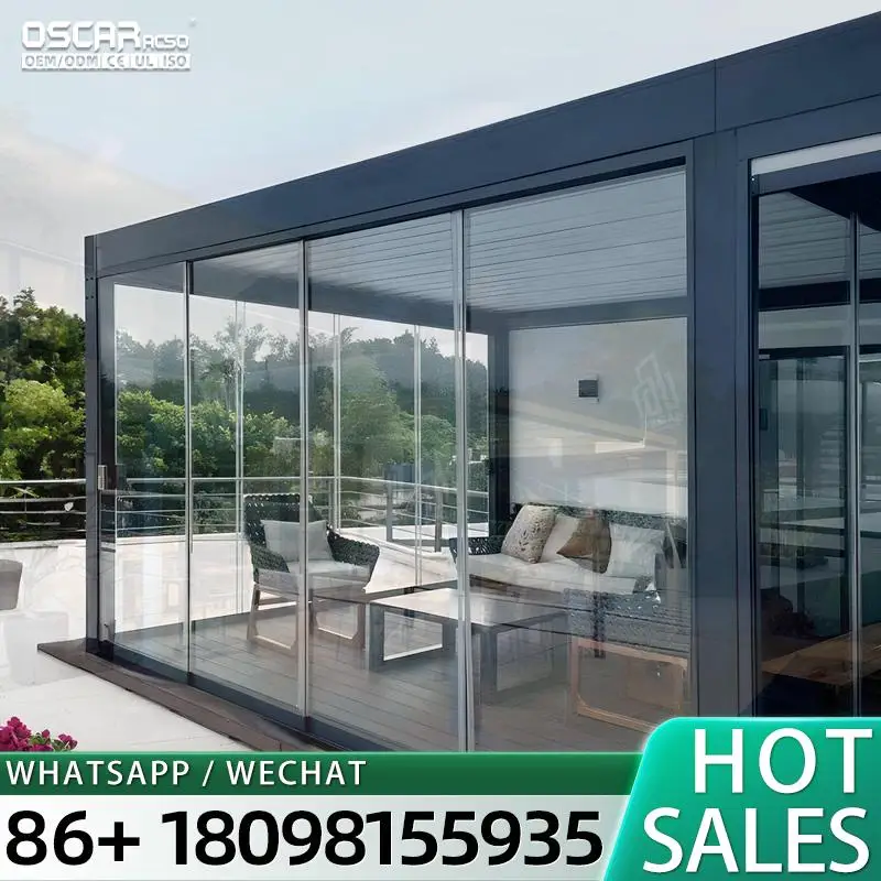 Outdoor Aluminum Pergola Gazebo Patio Shade Cover Deck Roof Sunroom Structure Garden Backyard Lawn Modern Durable Weather Resist