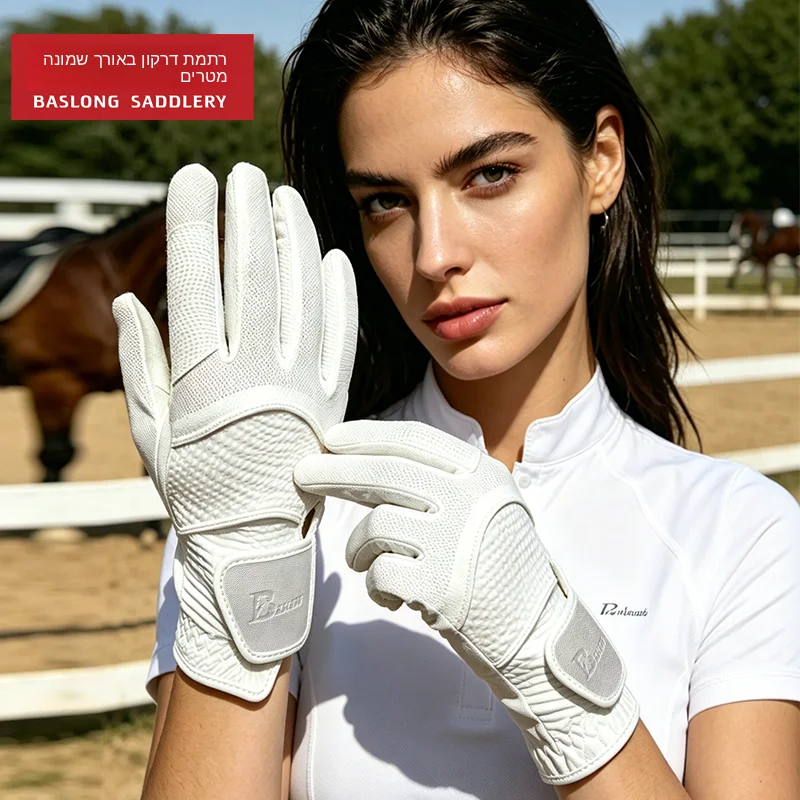baslong-eight-foot-dragon-equestrian-gloves-unisex-breathable-riding-gloves-anti-slip-wear-resistant-obstacle-gloves-bla