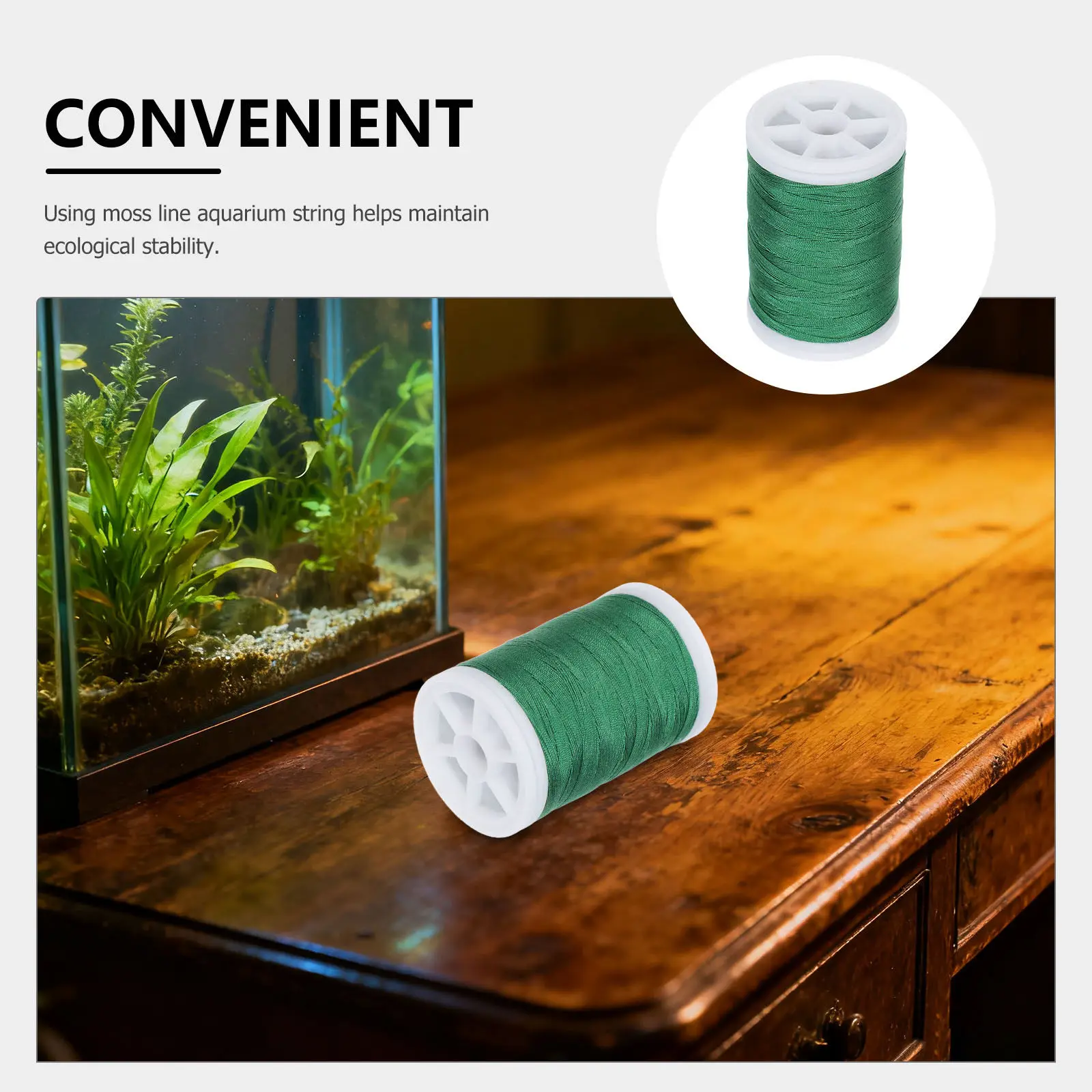 

1 Roll Aquarium Moss Hanging Thread Moss Line for Aquarium Plants Green Thread Aquarium Decoration Driftwood Bonsai Moss Holders