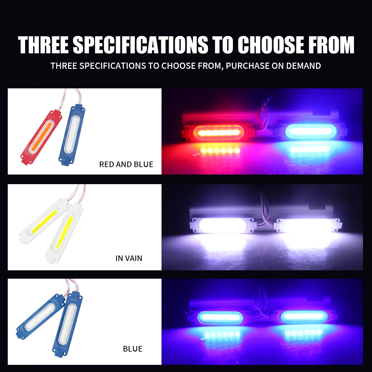 2/5 Pair LED Warning Light Modification Module Universal Injection Molded Design Strobe Module for Car Motorcycle RV UTV ATV 12V