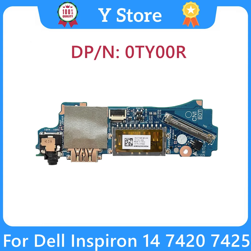 

Y Store CN-0TY00R Original For Dell Inspiron 14 7420 7425 2-in-1 USB AUDIO SD CARD BOARD 213588-1 TY00R 0TY00R Fast Ship