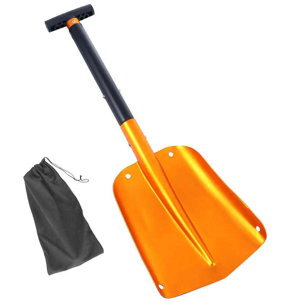

Съемная автомобильная лопата для снега, выдвижной алюминиевый скребок для льда, широкая металлическая лопата для уборки снега, инструмент для экстренных ситуаций на улице и в автомобиле