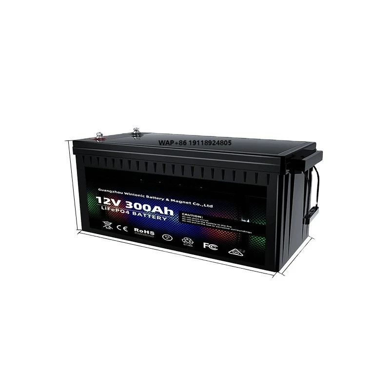 Portable  Lifepo4 Battery 300ah Solar Battery 12v 300ah Lithium Ion Battery Deep Cycle for Yacht caravan Golf Cart