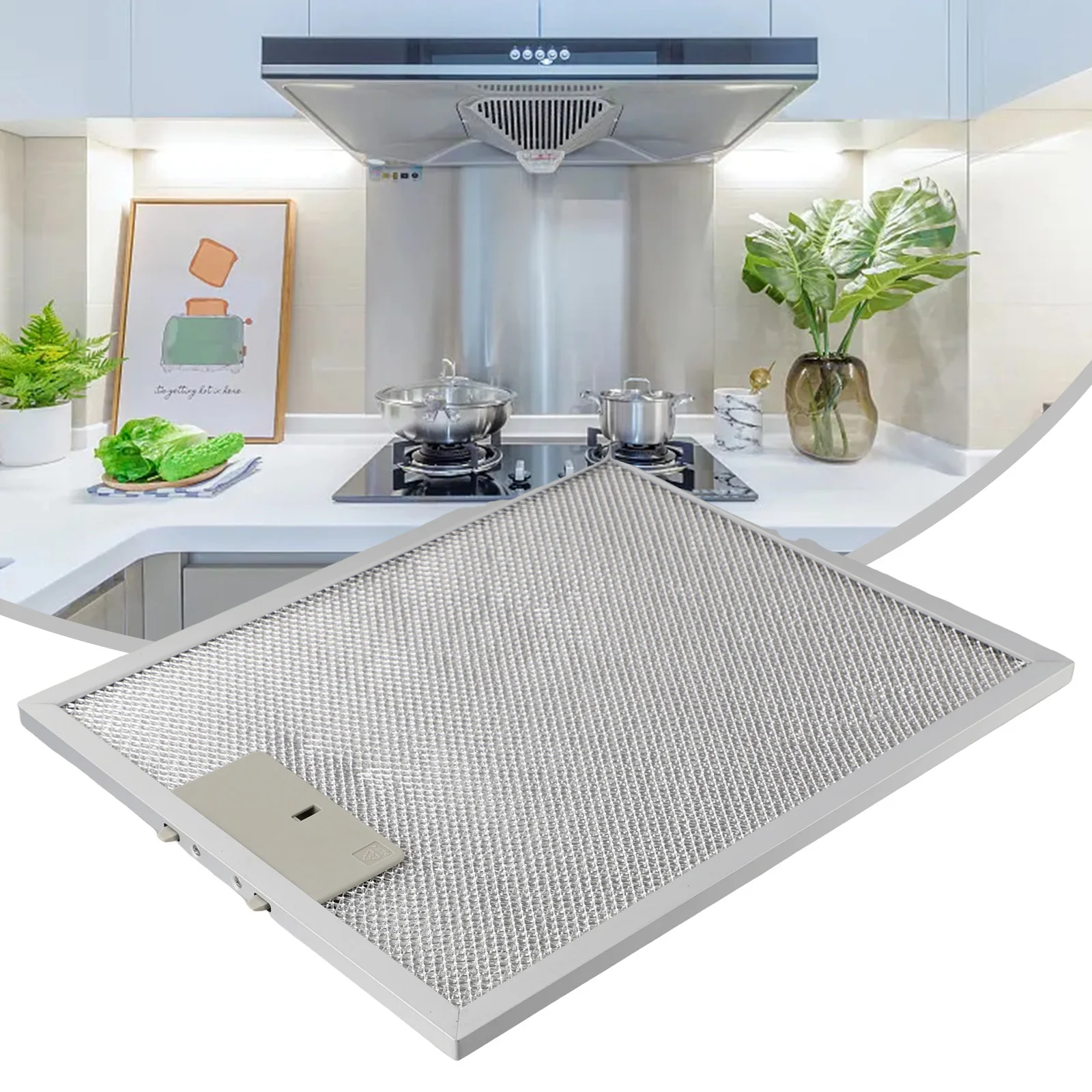 Filtro in metallo Filtro per grasso 5 strati Sostituzione 1PC Accessori da cucina color argento Nuovo di zecca Utile di alta qualità