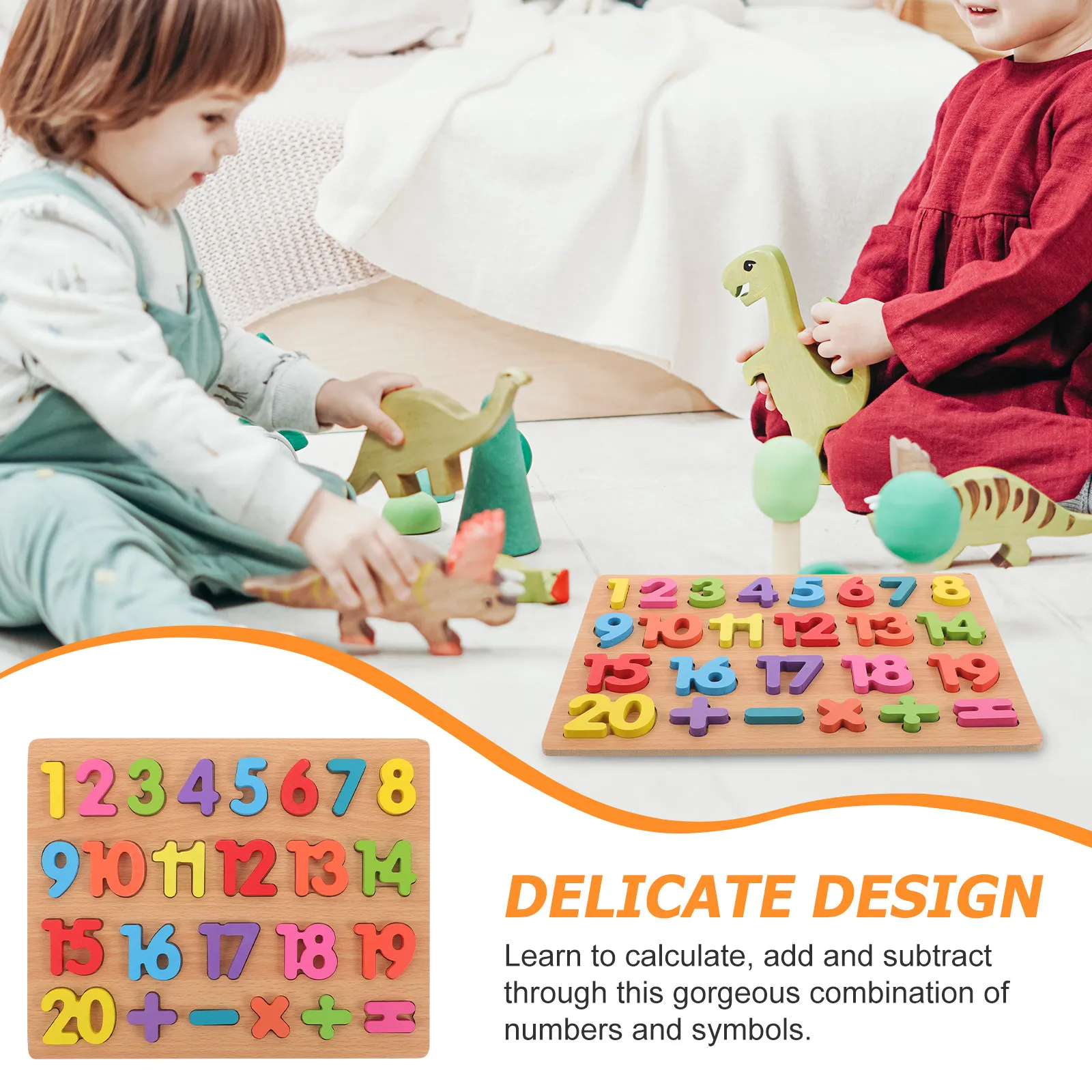 Ahşap 1-20 Sayı Bulmaca Tahtas - Kids Education Calculator incelemesi ve fiyatı