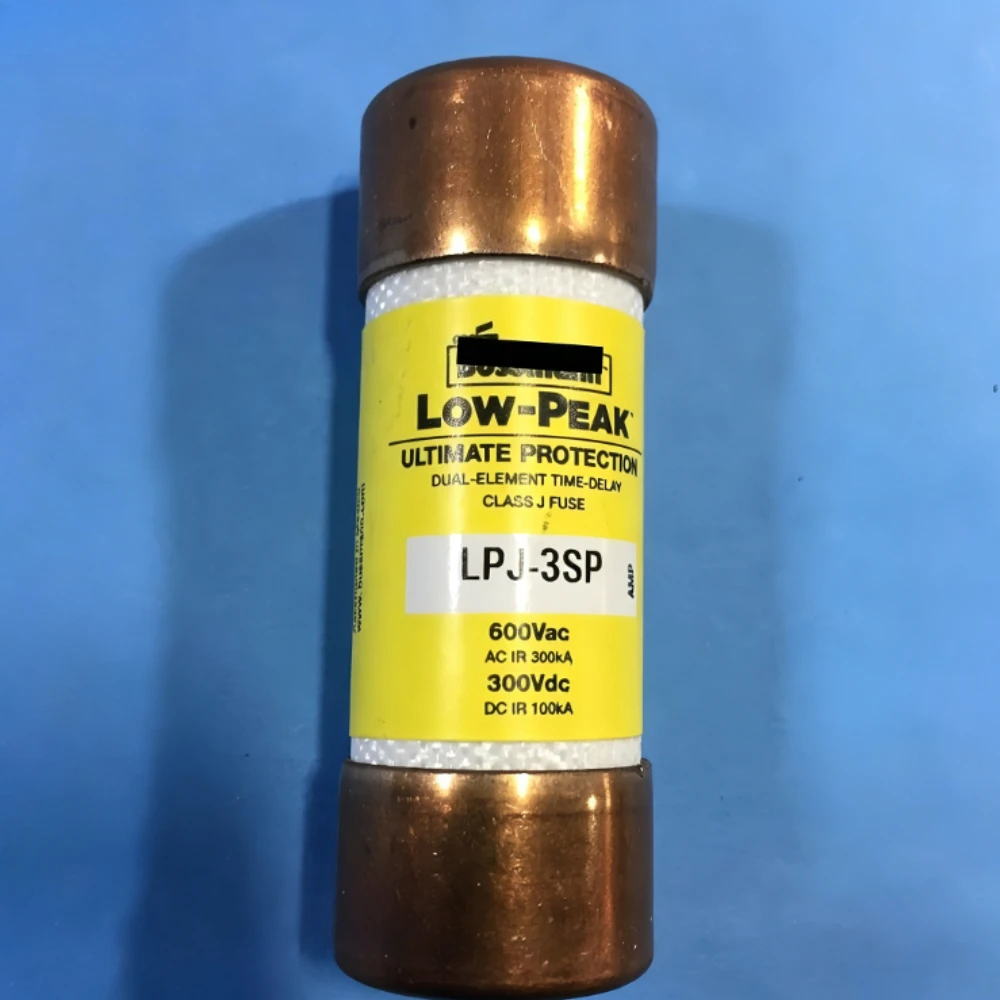 10Pcs LPJ-3SP 3A 600VAC 300VDC Class J Time Delay Fuse, Dual-Element Current Limiting Low-Peak Industrial Circuit Protection