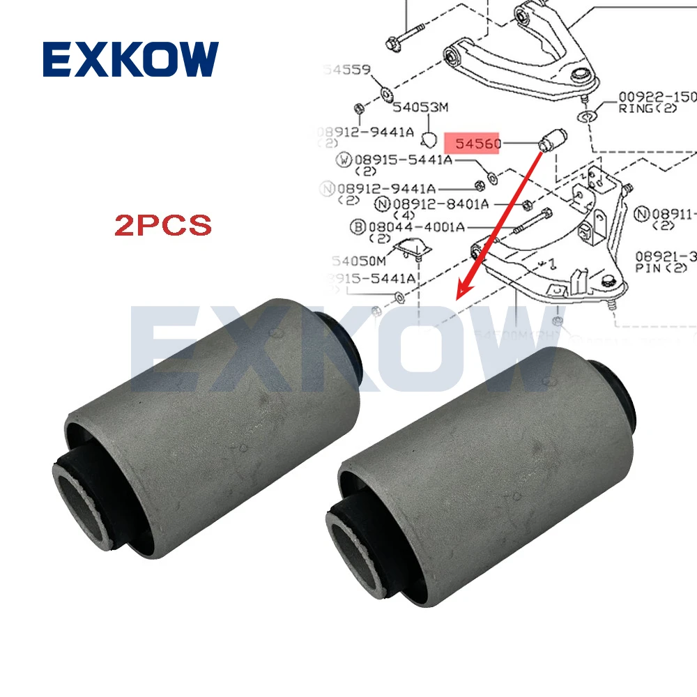 

2 шт. втулка нижнего рычага передней подвески для Nissan Caravan Datsun King Cab NP300 Truck Pickup Urvan 54560-01G00