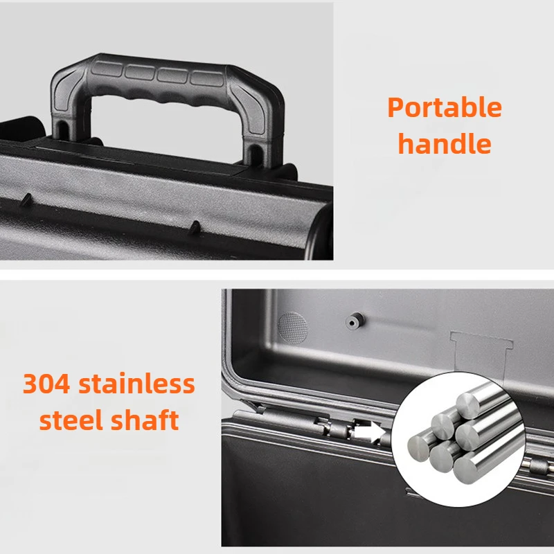 Caixa de ferramentas para instrumentos de segurança, à prova d'água, portátil, armazenamento de ferramentas, equipamento anti-queda, organizador de ferramentas com esponja