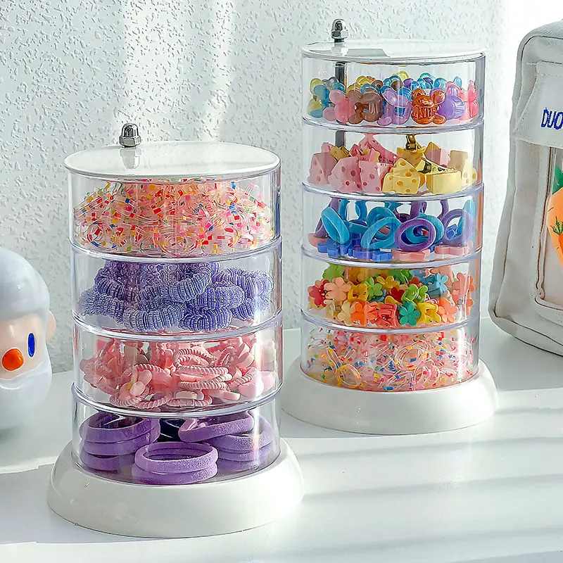 

Baby hair accessories multi-layer rotating children's headgear clip finishing little girl headrope rubber band jewelry