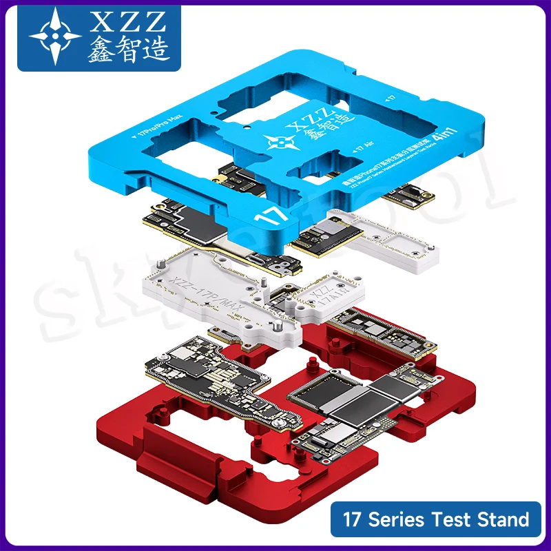 XZZ ISocket Motherboard Test Fixture for IPhone 17 Pro Max 17AIR Logic Board IC Chips Function Middle Frame Tester Tools Kit