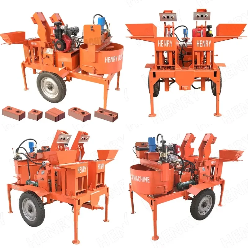 M7Mi Dual Hydraulic Interlocking Brick Machine Clay Brick Machine and Mobile Clay Interlocking Brick Machine