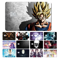 アニメマットレザーステッカー,ドラゴンボール,スカル,プリンセス,邪悪な肌,クレジットカード,デビットカード,銀行カード用のフィルムカバー,新品