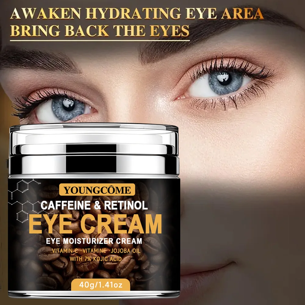 Cafeïne Oogcrème Vervagen Donkere Kringen Oogcrème Verstevigende Verwijdering Wallen Hydraterende Lichter Anti-aging Oogcrème