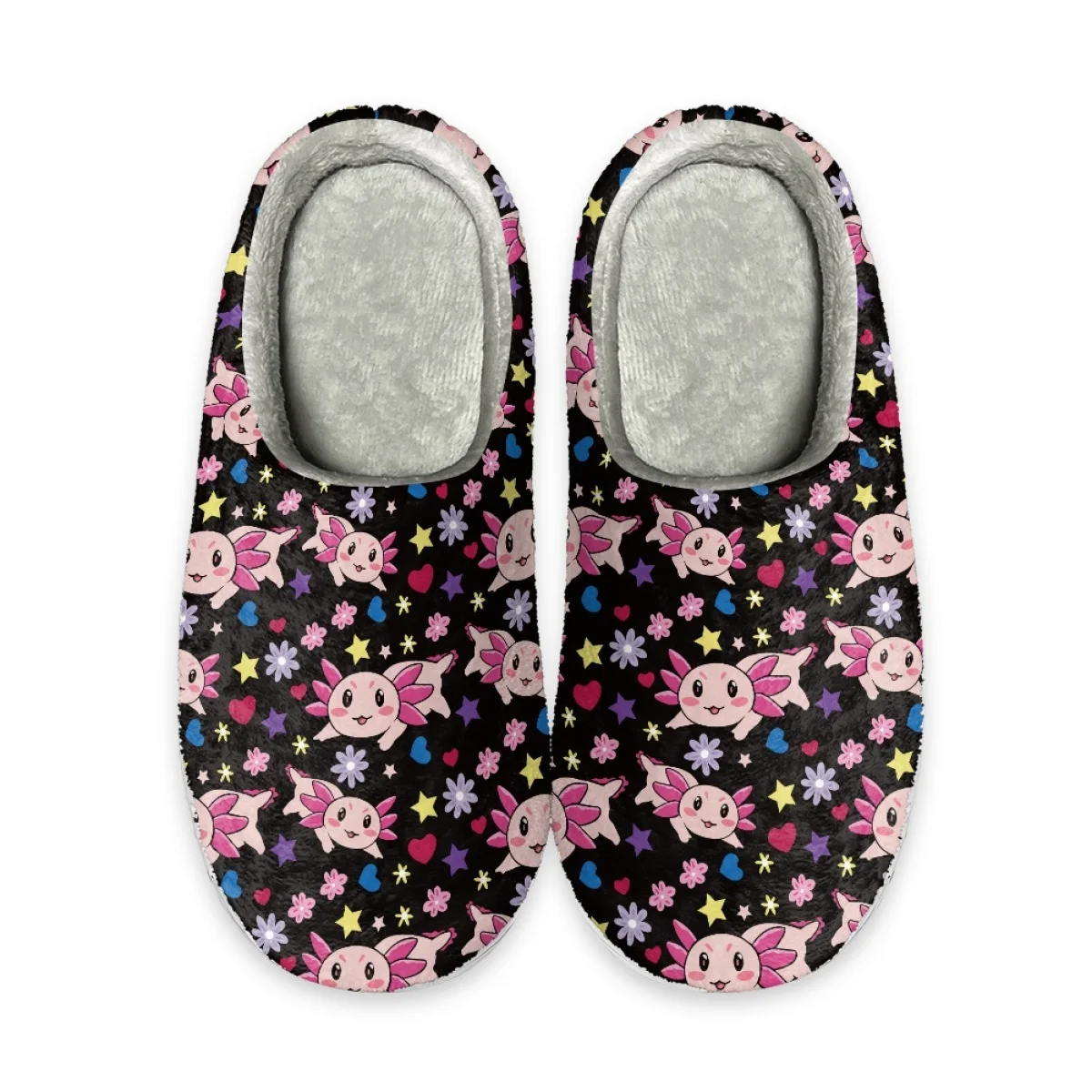 Lovely Newt Pattern Women Home Slippers for Bedroom Casual Cozy Couple Cotton Slipper Autumn Winter Warm Slides Print On Demand