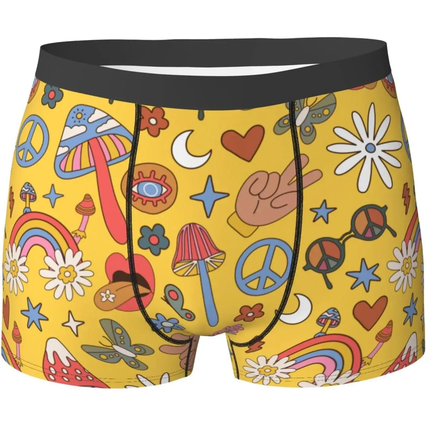 

Colorful Men'S Underwear Briefs Breathable Stretch Theme Boxer Briefs Breathable and Supportive Moisture-Wicking Fabric