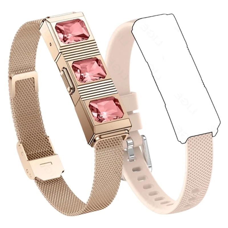 2026 New Smart Bracelet Featuring 2 Bands, 24/7 Monitoring Of Heart Rate, Blood Oxygen/HRV Sleep, Message& Call Reminders