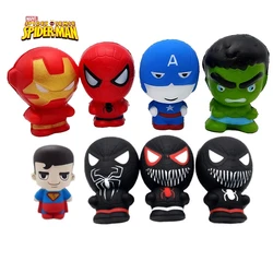 Marvel Squishy Kawaii Squishy Squish Spiderman Iron Man Hulk Frozen Princess Squishies Slow Rising Stress Relief Squeeze Pu Toys