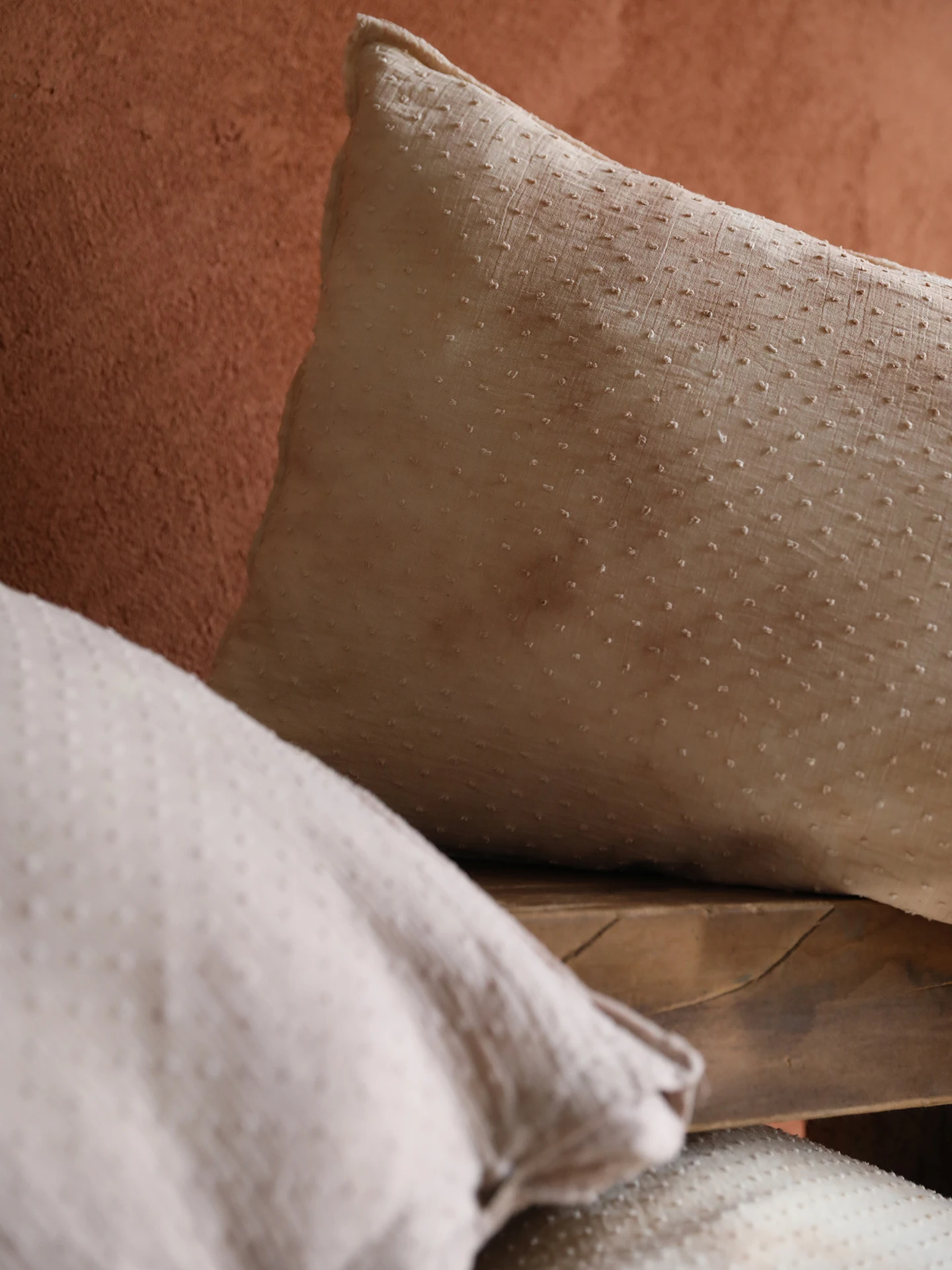 

Eco-Friendly Original Ecological Rural Homestay Wabi-Sabi Style Cotton Flax Pillow Backrest Cushion Cover Long Pillow Home Decor