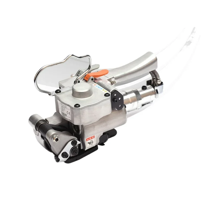 Portable buckle-free strapping machine Hot melt pneumatic plastic steel belt PET automatic tightener Pneumatic baler