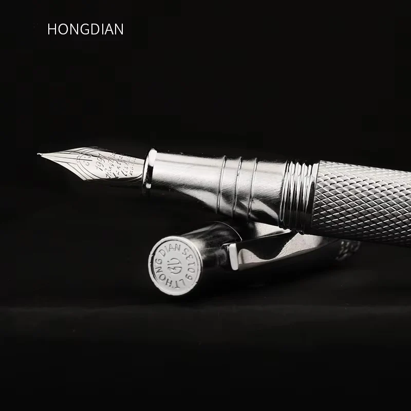 Hongdian Elegant Vintage 6013S Gentian Limited Edition Fountain Pen Refillable Ink Cartridges Custom Engraving Available