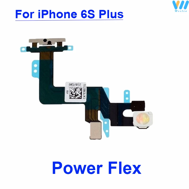 Genuine Power Volume Flex Cable For iPhone 4 4S 5 5C 5S 6 6S 6Plus 6SPlus ON OFF Power Volume Switch Side Key Flex Cable Parts