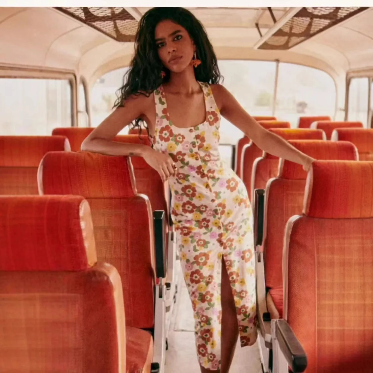 

2025 Sezanes Shirt Summer Vintage French Sleeveless Long Dress New Vintage Floral Print Sleeveless Skinny Tank Dresses