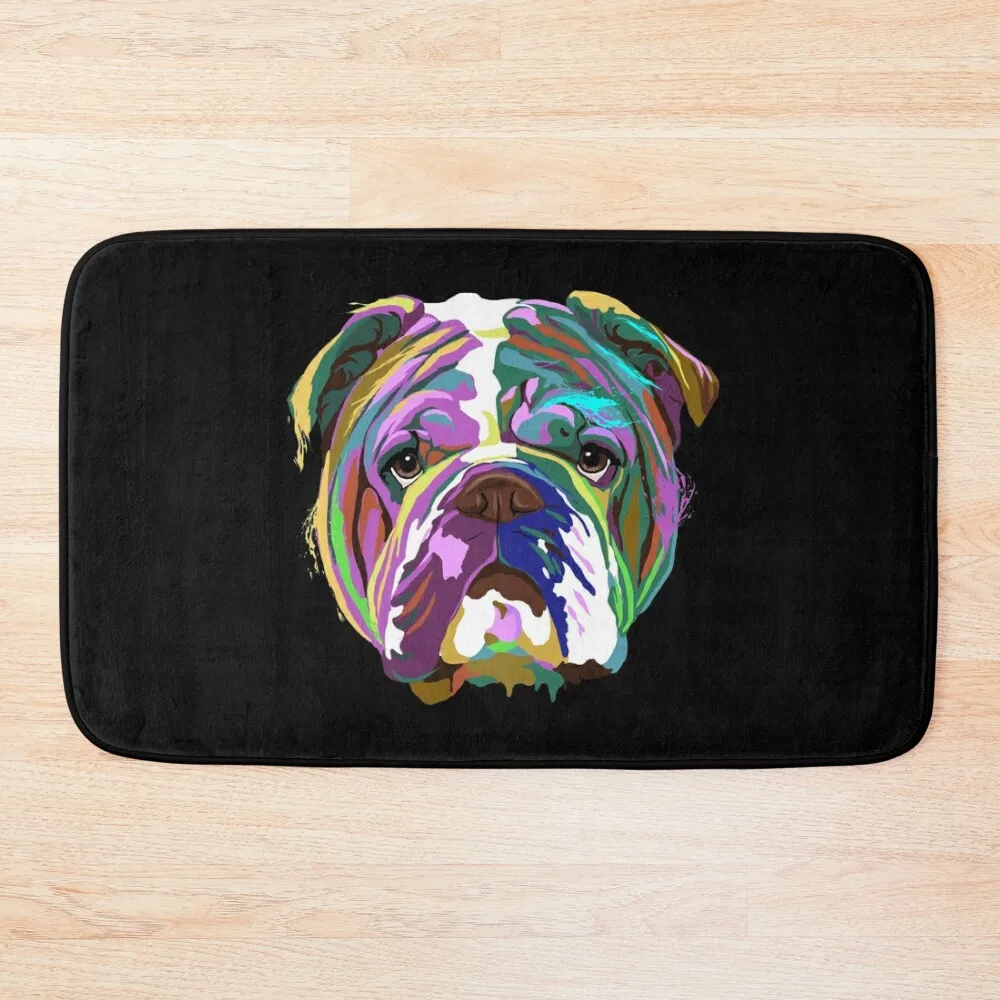 

English Bulldog Splash Bath Mat Carpet Rug Bathrooms Accessories Novelties Mat