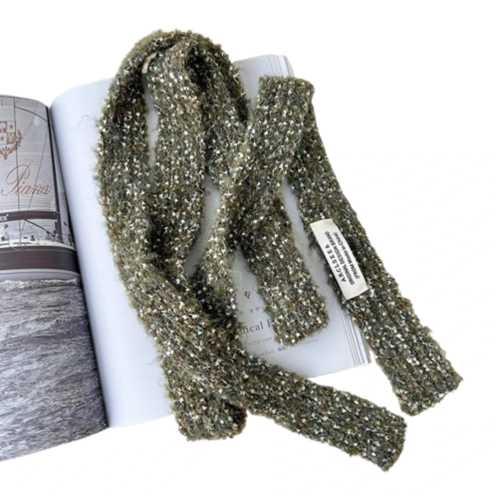

All-match Harajuku Spicy Girl Scarf Y2K Soft Long Narrow Scarves Thin Warm Knitted Scarves Girl