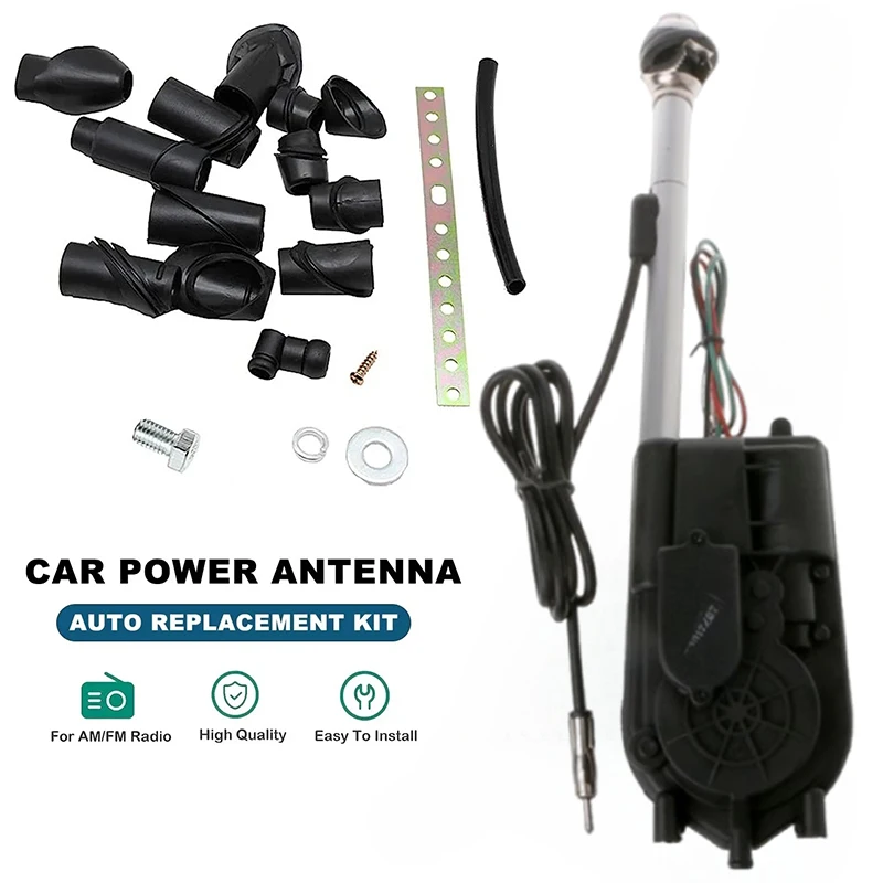 

Car Power Antenna Aerial Kit 12V AM FM Radio Exterior Vehicle Aerials Pro Auto Replacement Kit For Mercedes W140 W126 W124 W201