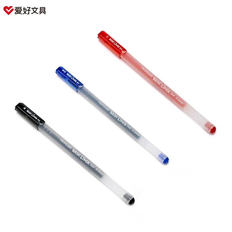 1Pc Rolling Ball Pens, Quick-Drying 0.5mm Extra-Fine Point Rollerball Pens Straight Liquid Gels Pens for Writing