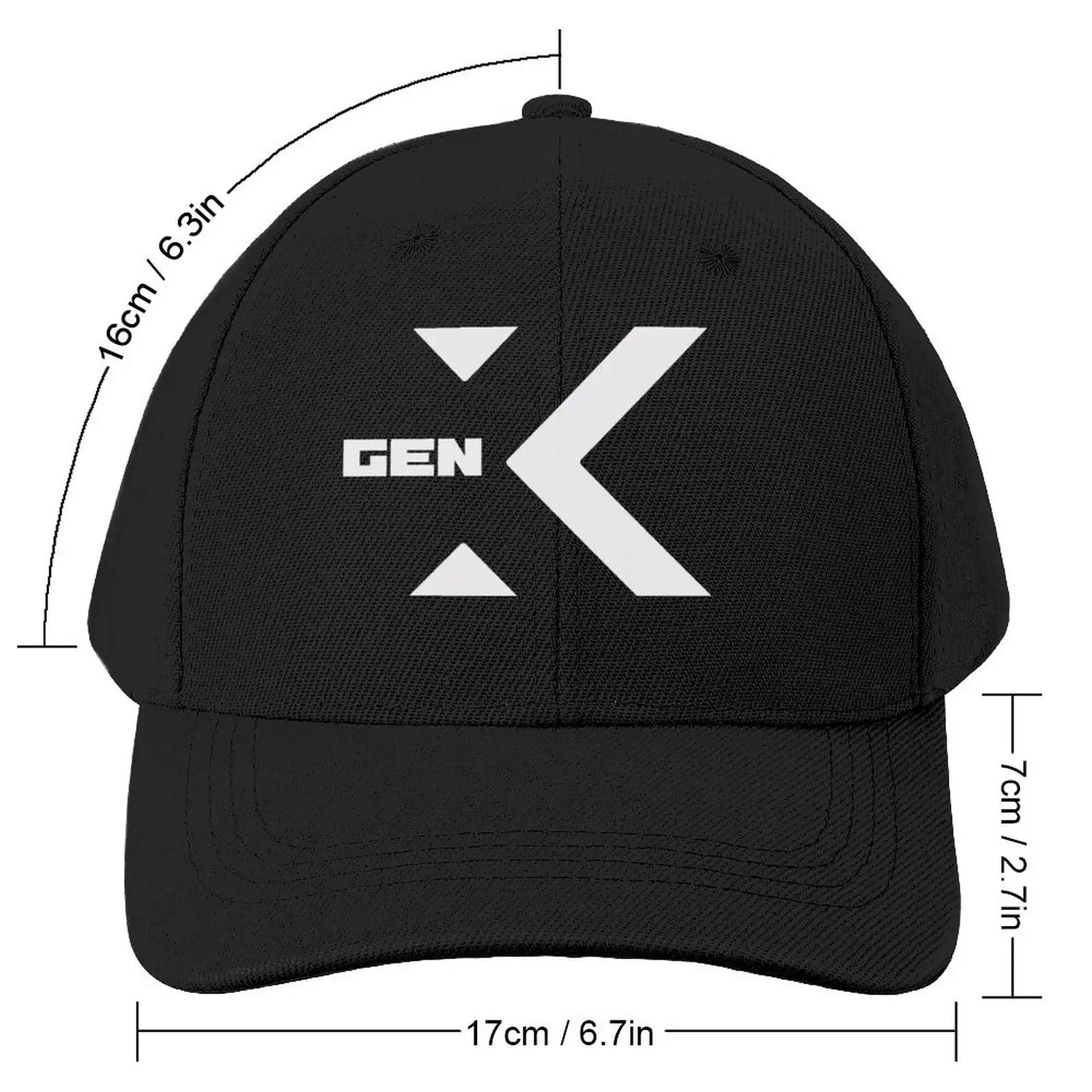 Abstract Generation X White Print Baseball Cap Military Cap Man party Hat Men's Caps Women's