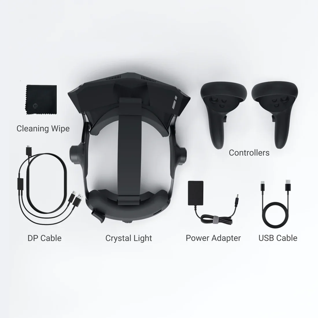 Pimax Crystal Light PC VR 해상도(단안 2880x2880) 120Hz 새 목록 눈당 매우 선명한 2880 x 2880 해상도