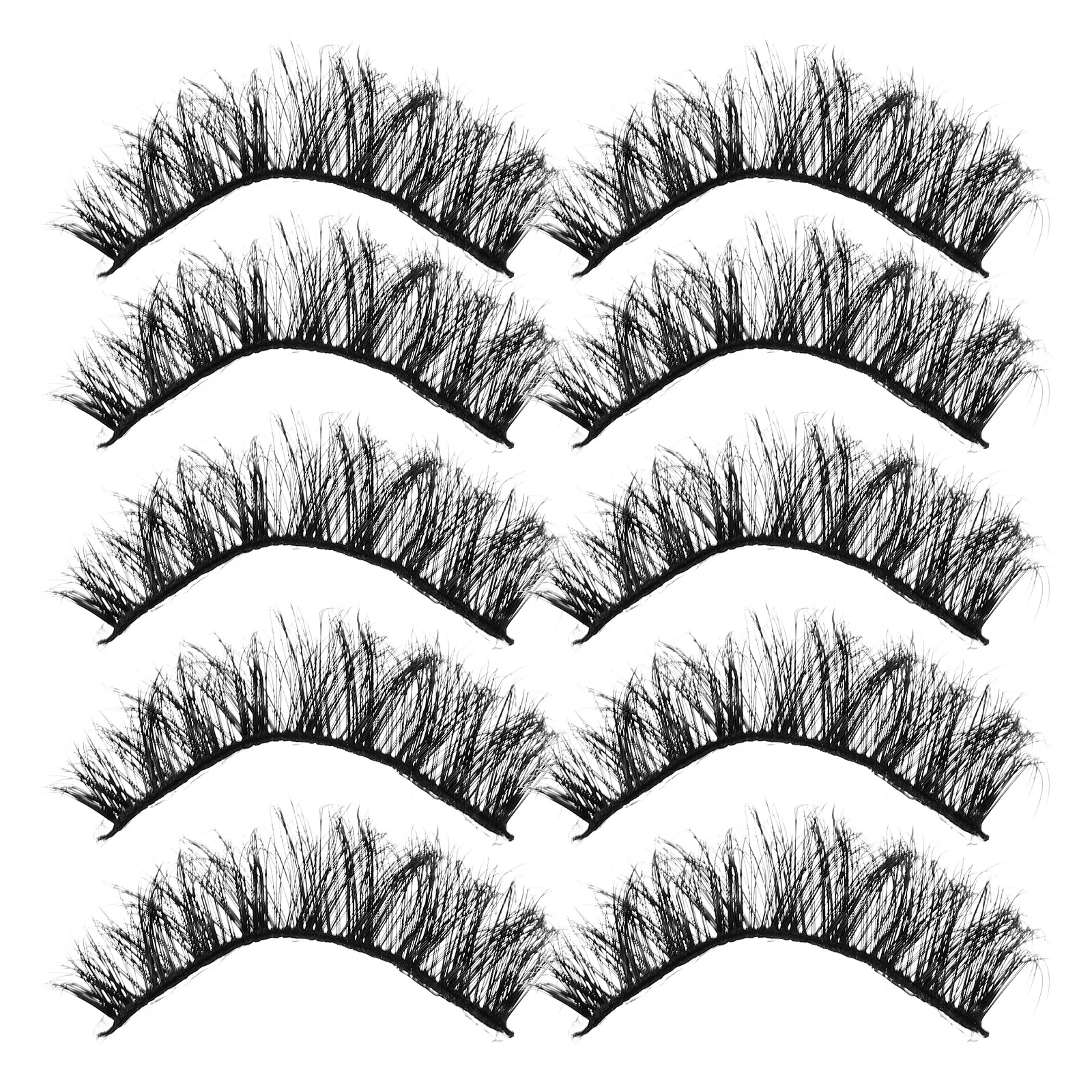 20Pairs Valse Wimpers Voor Vrouwen Natuurlijke Valse Wimpers Pack Korte Klassieke Wimpers Make-Up Accessoires Voor Dagelijkse Slijtage Datum