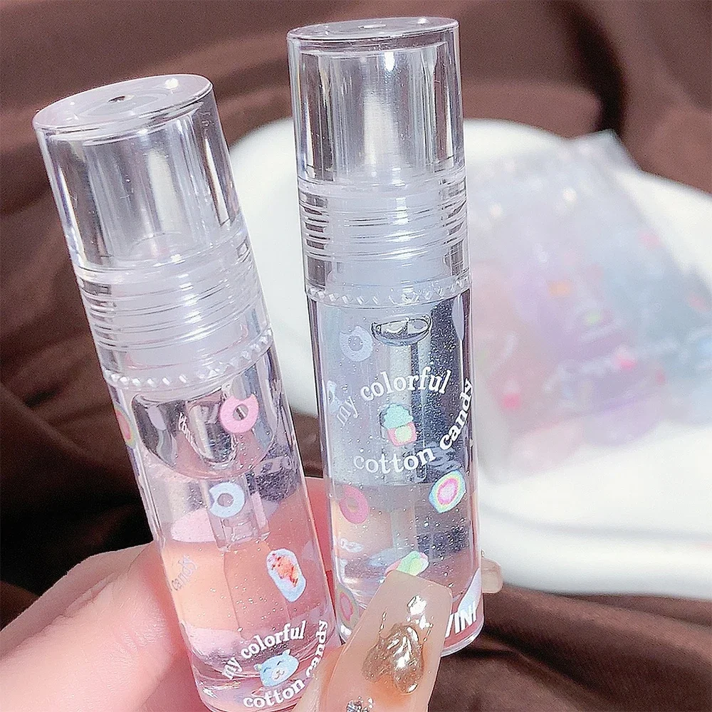 1/3pcs Watery Lip Gloss Shiny Transparent Lipstick Colorless Moisturizing Natural Long Lasting Lip Oil Plumper Nutritious Cares