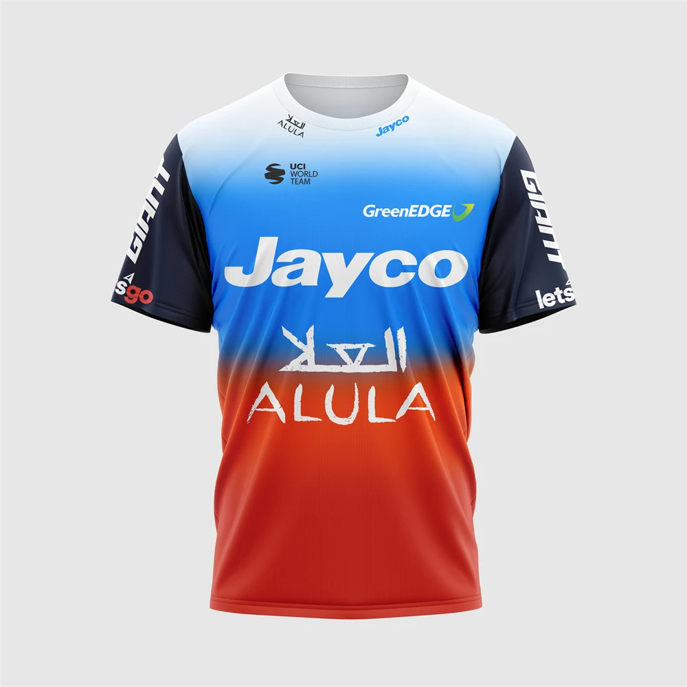 Team Jayco Alula 2024 Wielertrui T-Shirt Outdoor Sport Wedstrijd Kleding Poloshirt Mannen Nieuwe Zomer Vrouwen Kinderen 3d