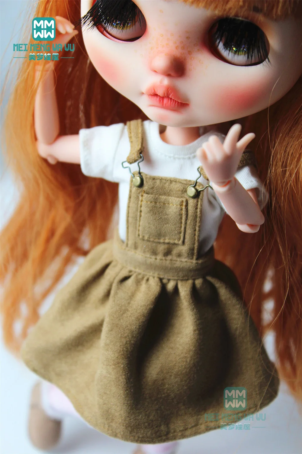 Ｎew Blyth Azone OB23 OB24 Doll clothes accessories Fashion suspender skirt, leggings, T-shirt