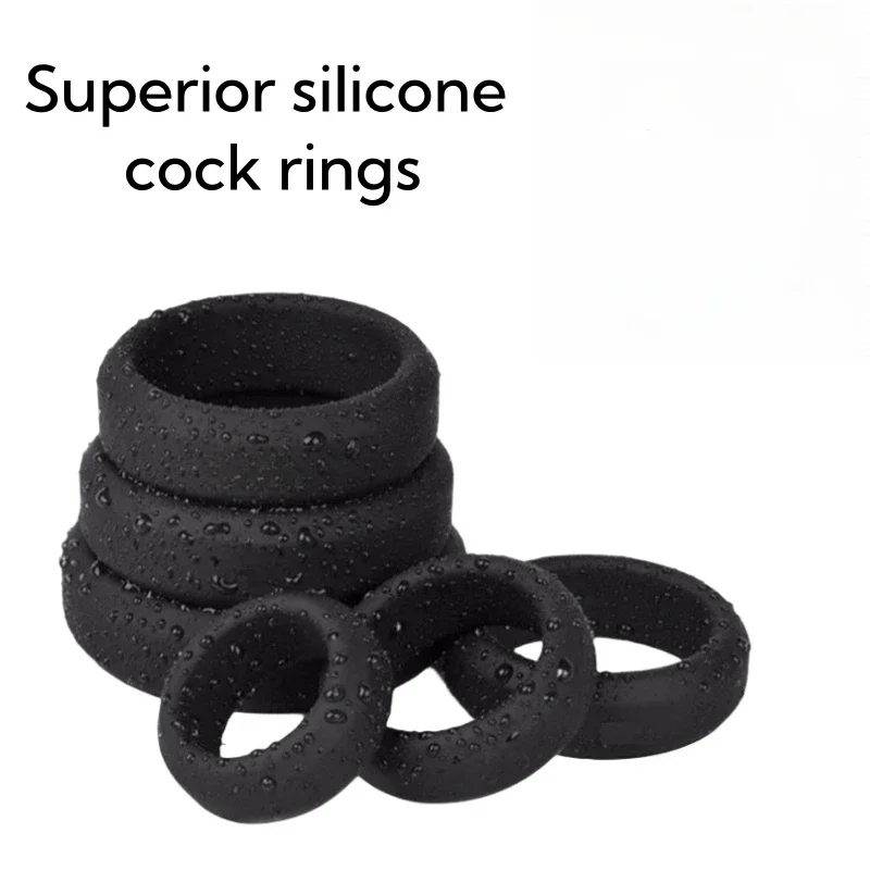 Male Cock Penis Ring Delay Ejaculation Scrotal Binding Ball Stretcher Anillos Para Hombre Silicone Cockring Sex Toy For Men