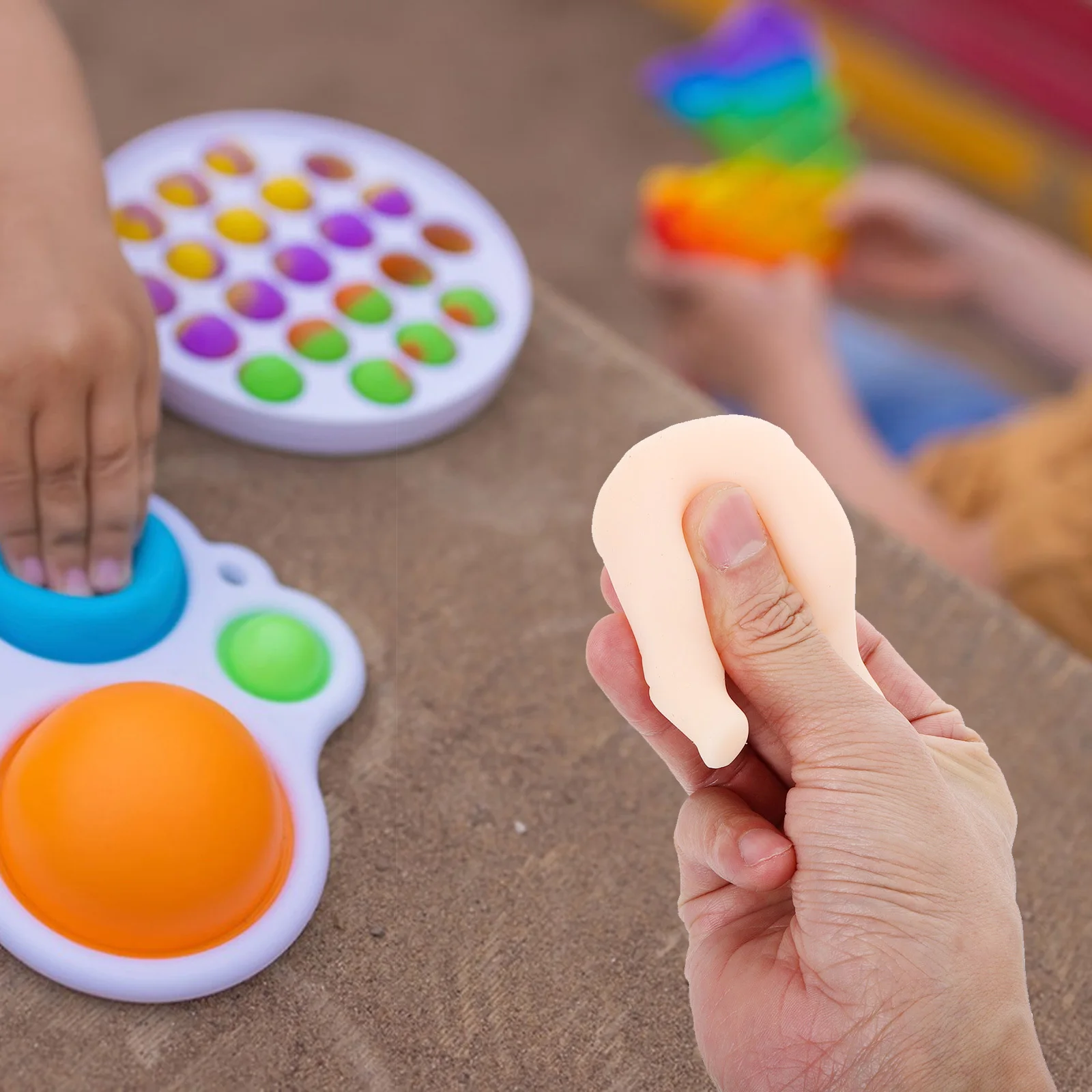 

5Pcs Squeeze Relaxing Stress Relieve Office Mini Soft Fun Stretchy Portable Cute Shape Accessory Fidget Squeezing Toy