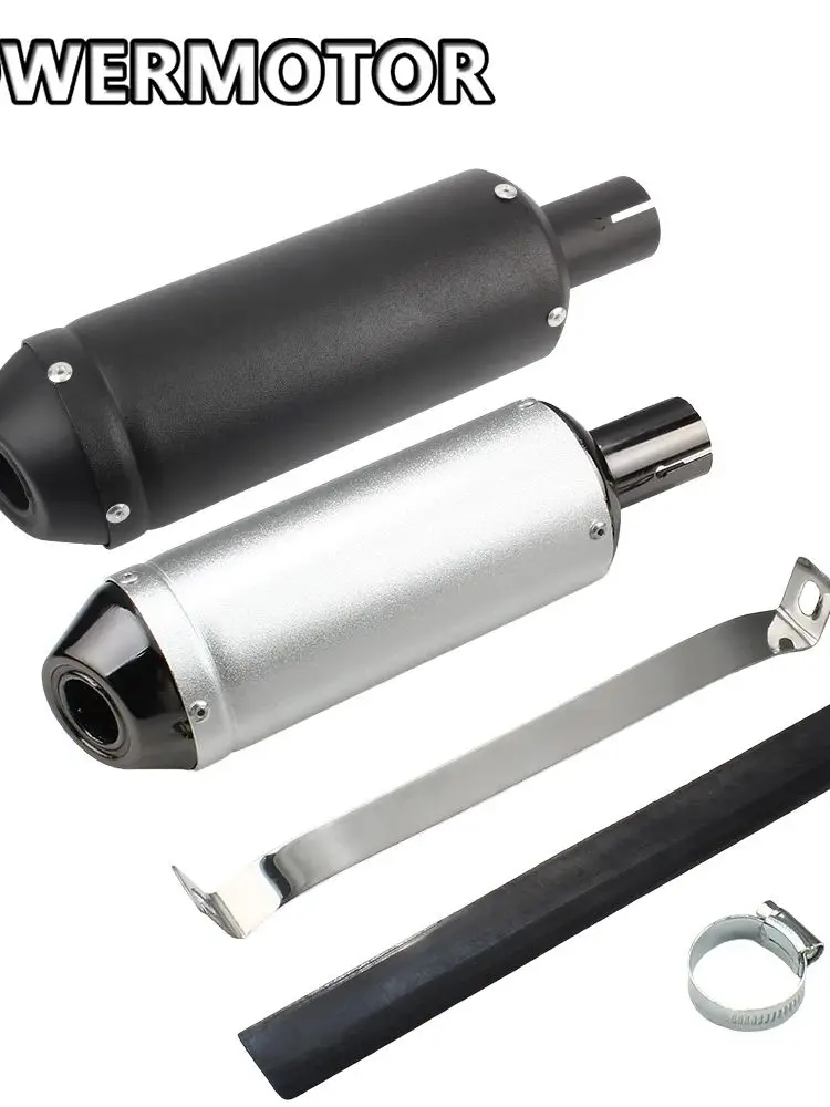 AliExpress PowerMotor Universal Motorcycle  28mm Exhaust Pipe for Muffler Systems Silencer  125cc 150cc Motorbike ATV Scooter Motocross Dirt Pit Bike
