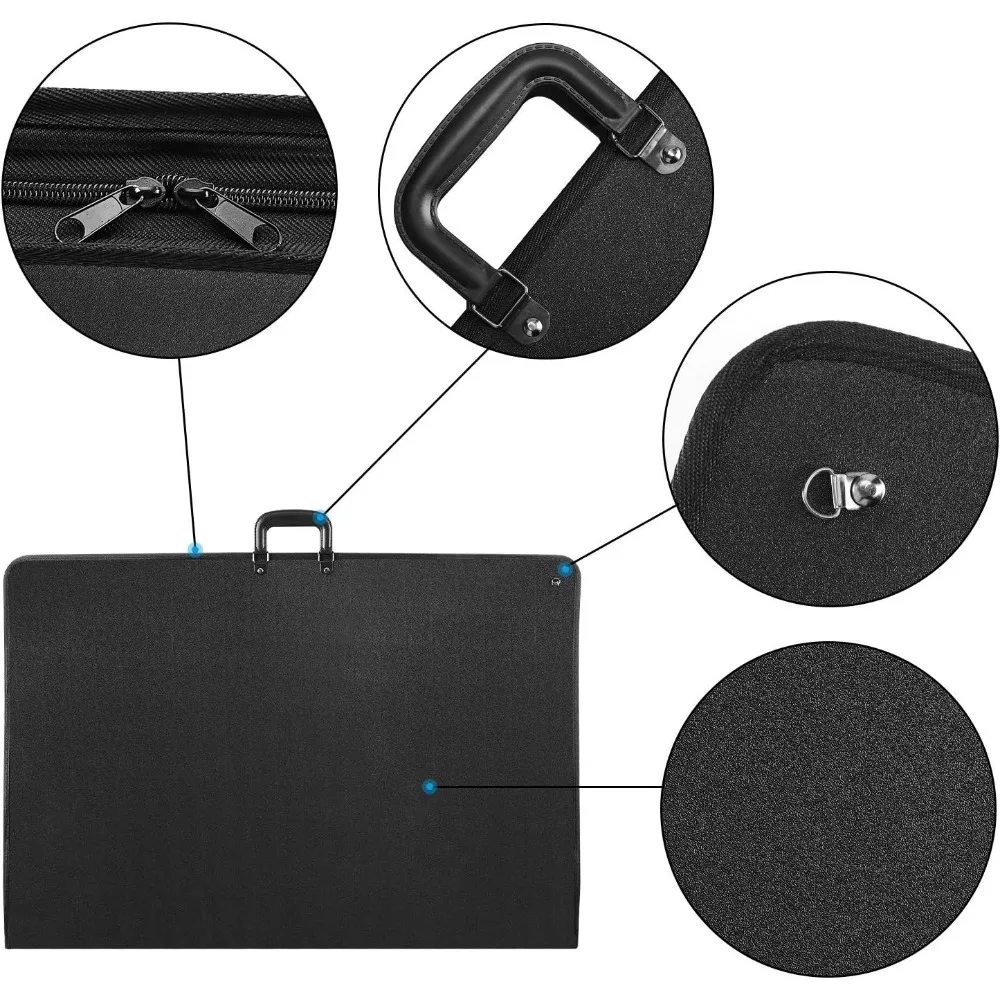 Estojo para carteira - 24 x 36 polegadas - leve, durável - alça de ombro e opções de manuseio - três bolsos internos