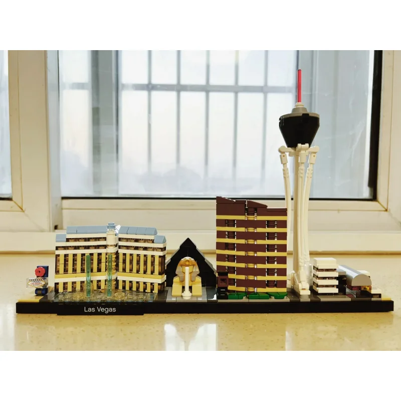 501 قطعة سلسلة الإبداعية مدينة الحلي لاس فيغاس أفق صبي فتاة لغز الجمعية اللبنات لعبة هدية عيد ميلاد