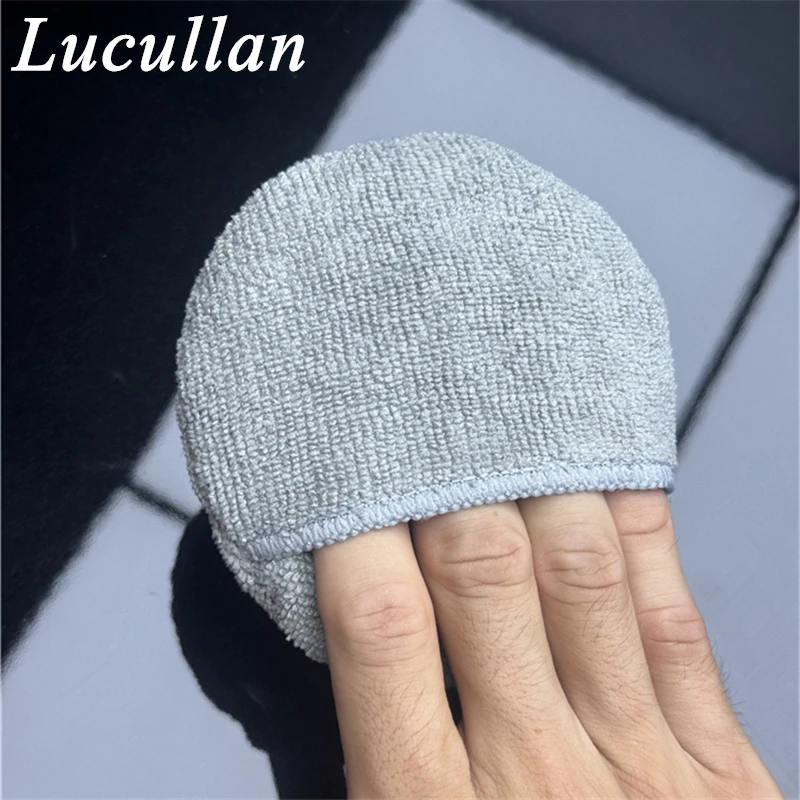 Lucullan Ice Grey Pocket Puck NO SOAK Applicator Ergonomic Ceramic Coating Applicator